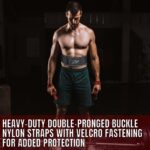 X-47 4inch Nylon Weightlifting Belt with Free (Wrist Wraps Pair) - Image 9