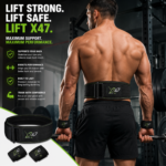 X-47 4inch Nylon Weightlifting Belt with Free (Wrist Wraps Pair) - Image 7