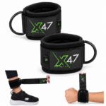 X-47 Pair of Ankle Strap Cuff Cable Attachments for Wrist & Ankle