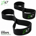 X-47 Pair of Figure 8 Lifting Straps for Weightlifting & Powerlifting - Image 5