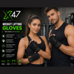 X-47 Pair of Weight Lifting Gloves for Men & Women - Image 6