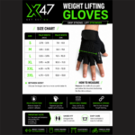 X-47 Pair of Weight Lifting Gloves for Men & Women - Image 2