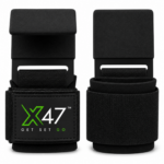 X-47 Pair of Weight Lifting Hooks with Wrist Straps for Men & Women