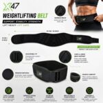 X-47 Weightlifting Belt – 6-Inch Contoured Lumbar Support Gym Belt for Men & Women - Image 3